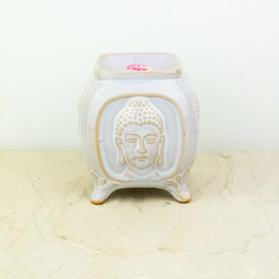 Brûle-parfum Multi Bouddha - blanc